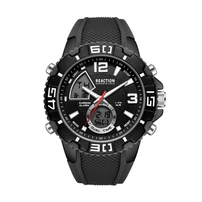 Kenneth Cole Reaction男士模拟数字手表硅胶表带KRWGP7005704 — 第 1/4 张图片