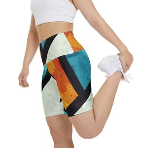 Women's Workout Shorts (AOP) - Picture 1 of 7