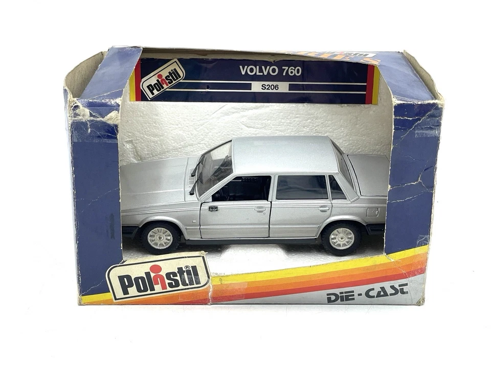 VINTAGE# POLISTIL S-206 VOLVO 760 METALLIC GREY 1:25#Z - Immagine 1 di 4