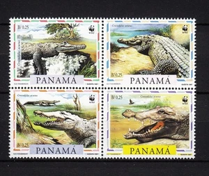 103862/ Panama 1997 - Mi 1787/90 - Spitzkrokodil / WWF - postfrisch - Bild 1 von 1