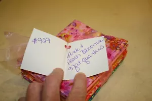 Gorgeous Pink & Peach Blooms 8 fat quarter bundle #929 - Picture 1 of 3