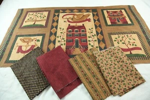 Family & Friends Kathy Schmitz Moda 2 Fabric Panel & Coordinate Fabric Bundle - Picture 1 of 20