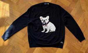 Ralph Lauren Kaschmirpullover mit Hundemotiv XXL 546415 Cashmere RAR - Bild 1 von 7