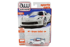 Autoworld AW64452A-1 Chevrolet Corvette Grand Sport weiss 2018 - Premium 2024 R3 - Picture 1 of 1