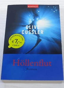 Very Rare Clive Cussler Signed 'Hollenflut' 'Flood Tide' in German Paperback - Imagen 1 de 4