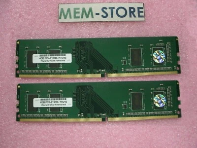 8GB 2x4GB DDR4-2666MHz UDIMM RAM CT2K4G4DFS8266 Compatible Replacement Memory - Image 1 of 4