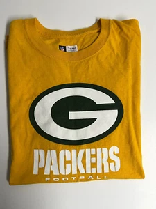 Camiseta amarilla de los Green Bay Packers para hombre grande con logotipo verde ropa del equipo de la NFL - Imagen 1 de 5