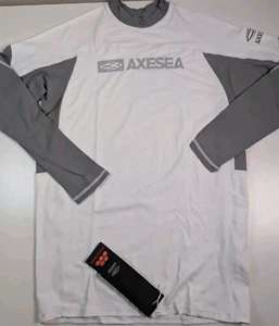 AXESEA Long Sleeve Rash Guard Quick-Dry UPF 50+ Lightweight Swimsuit Swim Size L - Picture 1 of 8