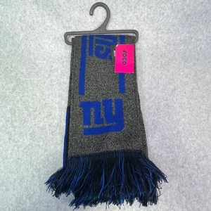 New York Giants NFL Scarf Gray Blue Knit Breathable Team Logo Fan Gear FOCO NWT - Picture 1 of 5