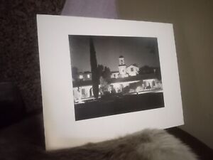 Vintage 80s Night Building W-60 Authentic Photograph U.S.A Signed By Nancy King
