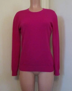 CHARTER CLUB CASHMERE FUCHSIA PINK LONG SLEEVE ROUND NECK PULLOVER SWEATER,  M - Picture 1 of 9