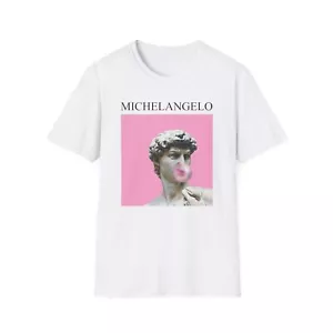 Pink Michelangelo Women's T-Shirt Female Top Tees, Unisex Tee, Birthday Gift - Picture 1 of 26