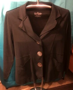 Neon Buddha Large Size Color Black Designer Blazer - Picture 1 of 3