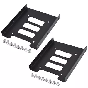 TRIXES Metal Internal Mounting Kits 2.5 Inch SSD & 3.5 Inch HDD NEW x2 Brackets - Picture 1 of 8