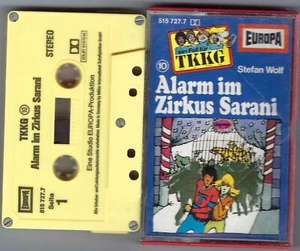TKKG - MC - Folge 10 Alarm im Zirkus Sarani , EA mit TKKG Kürzel Logo rar! - Picture 1 of 1