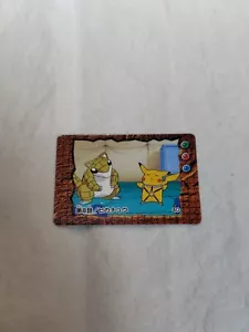 Pikachu Jumbo Carddass Mini Card Bandai Japanese Pokemon Animation 13964 - Picture 1 of 8