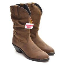 Durango Crush Slouch Brown Western Cowboy BOOTS RD542 Size 8 M