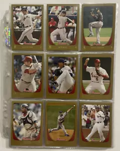 2011 BOWMAN GOLD SET 1-220 COMPLETE W/ FREDDIE FREEMAN RC BASEBALL w/ ROOKIE - Picture 1 of 4