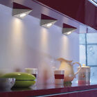 LED Unterbauleuchte Unterbaulampe Wippschalter silber 3er-Set Küche warmweiß