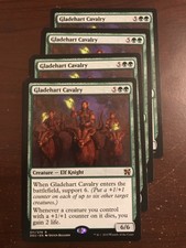 4x Gladehart Calvary NM-Mint Duel Decks: Elves vs. Inventors MTG Magic English