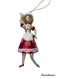 ladies with elegance glass ornament Christmas Maid Ornament Without Box - Picture 1 of 8