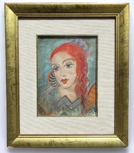 MAESTRO RUSSO LIBERTY (1900/1920) IN CORNICE, olio tela russian avantgarde - Foto 1 di 4