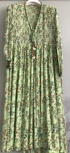 Zara Maxikleid Grün XL Viskose - Bild 1 von 4