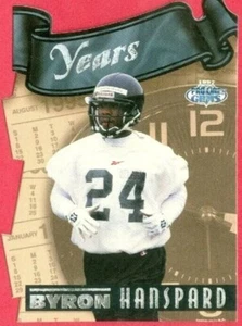 1997 Pro Line Gems Through The Years Byron Hanspard Rookie Football Card - Picture 1 of 2