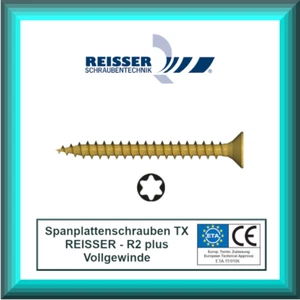 Spanplattenschrauben Vollgewinde Reisser verzinkt 3x12-6x70 Torx Holzschrauben e - Bild 1 von 7