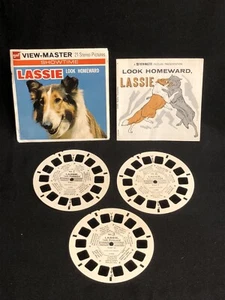 Vtg Lassie Look Homeward Viewmaster Reel Set of 3 Booklet & Envelope GAF 1965 - Picture 1 of 5