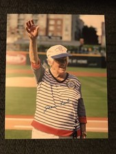Jean Faut All American Girls Pro Baseball League Signed 8 X 10 Photo AAGPBL