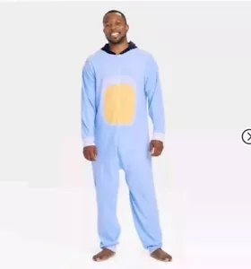 Pijama Bandido Azul Traje de Unión Para Hombres Talla L Perro Papá Adulto Disfraz Una Pieza - Imagen 1 de 3
