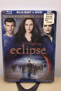 The Twilight Saga: Eclipse (Blu-ray/DVD Disc, 2010) Special Edition - Steelbook - Picture 1 of 8