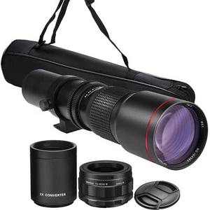 500mm/1000mm f/8 Manual Telephoto Lens for Canon EOS R100 R10 R50 R6 R7 EOS R RP - Picture 1 of 7
