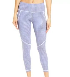 Blue & White Sweaty Betty Power Crop SZ Medium - Picture 1 of 3