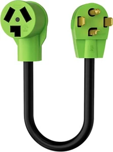 Cable adaptador de salida de secadora - Nema 14-30P macho a 10-30R hembra, enchufe de 4 a 3 clavijas - Imagen 1 de 12