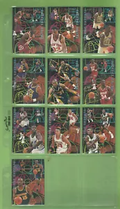 #QQ. SET (10) 1994 / 95 FLEER NBA BASKETBALL TRIPLE THREATS CHASE CARDS - Bild 1 von 2
