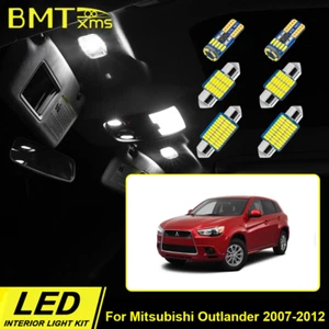 11x Para Mitsubishi Outlander 2007-2012 Mapa Interior Cúpula Maletero Bombillas Blanco - Imagen 1 de 10