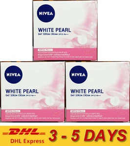 3 x Nivea Visage Bright Pearl Extra Cell Repair 5 in1 SPF 33 Day Cream 50ml - Picture 1 of 4