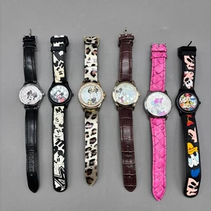 Lote de relojes Disney vintage Mickey Minnie and Friends Time Works Accutime sin probar - Imagen 1 de 14