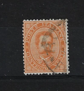 1879 Italia Regno - Umberto I -prima serie - 20c giallo arancio - usato MLH - Foto 1 di 2