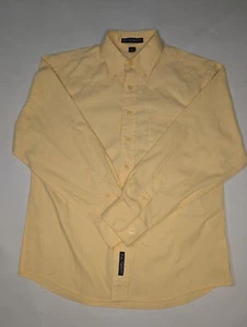 Port Authority Men's XS Long Sleeve Button Down Shirt Yellow Excellent Condition - Picture 1 of 9