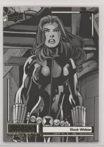 2023 Upper Deck Marvel Allegiance Avengers vs X-Men Black & White Black Widow - Picture 1 of 2