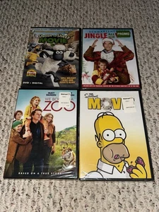 Random DVD Movie Lot We Bought A Zoo Simpsons Movie Jingle All The Way Shaun - Picture 1 of 1