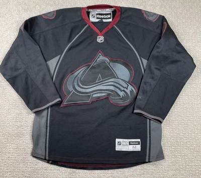 Хоккейная футболка Colorado Avalanche Reebok мужская средний размер матовая Duchene No9 черная НХЛ - Изображение 1 из 4