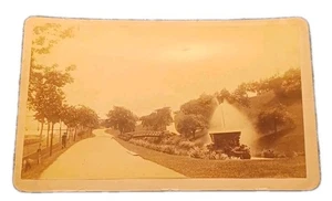 Budoir Card - Lakeside Park Footbridge and Fountain - Cleveland Ohio OH - Picture 1 of 4