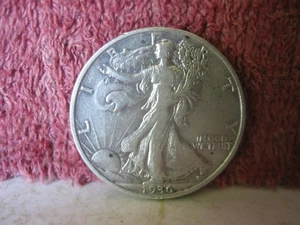 1936 WALKING LIBERTY SILBER HALF DOLLAR G - Bild 1 von 2