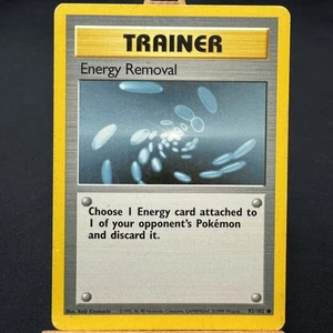 Energy Removal - 92/102 - Base Set - Unlimited - Common - Pokemon TCG - Played - Picture 1 of 3
