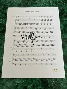 Hans Zimmer Signed Autographed “dark Knight Theme” Lyric Sheet Psa DNA Coa - Picture 1 of 1