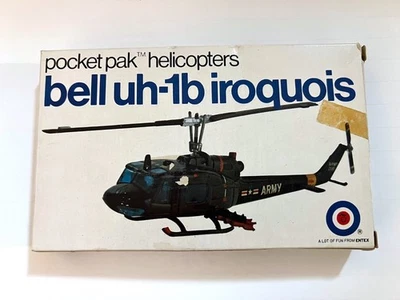 Entex 1/144 Scale Bell UH-1b Iroquois (Huey) Helicopter Plastic Model Kit - Image 1 of 3
